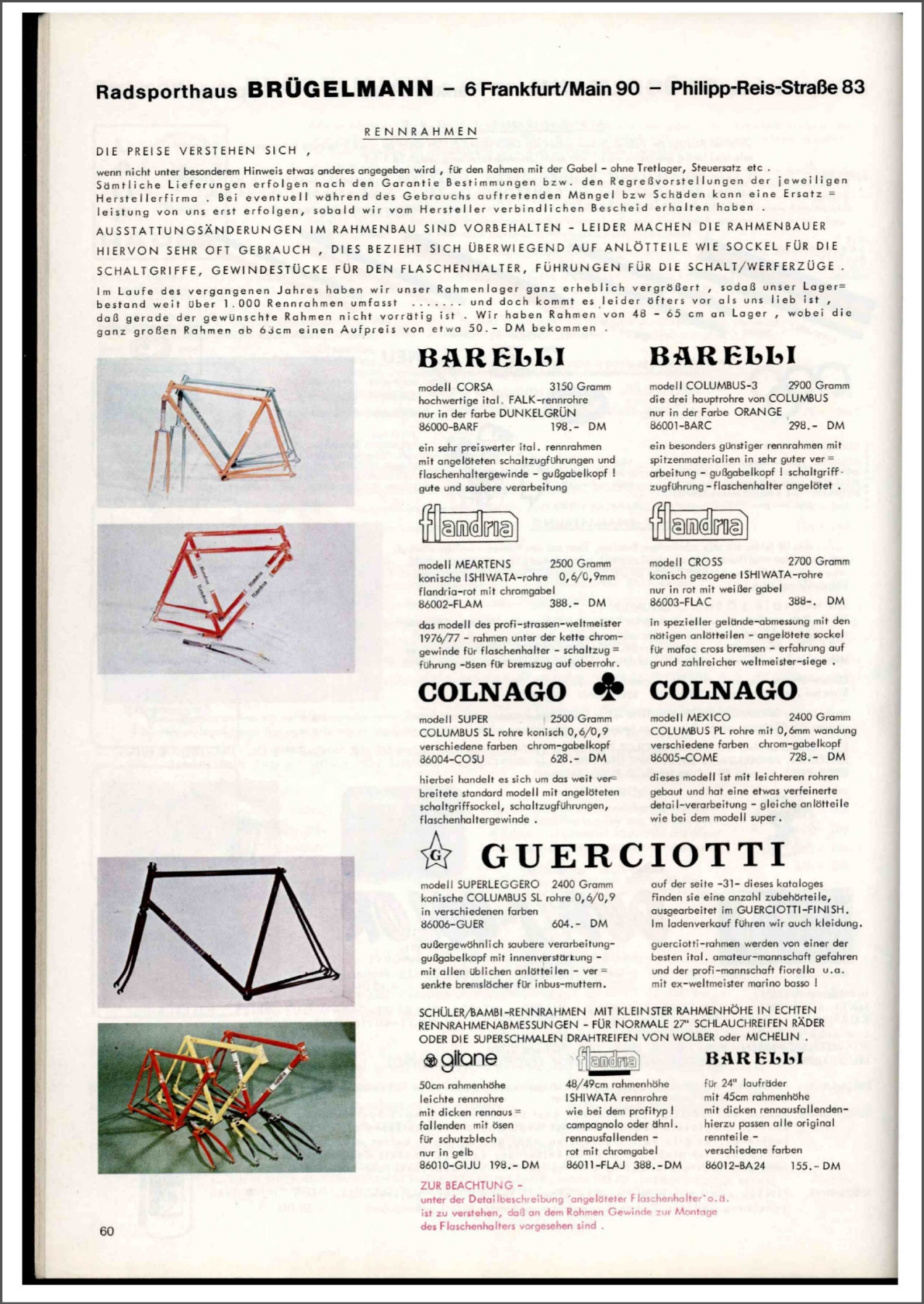 Brügelmann catalog (1978)