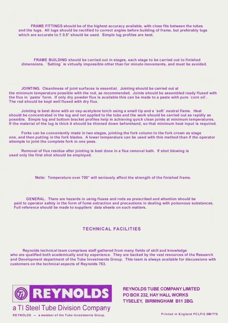 Reynolds Technical Data Sheet T205 (07-1976)