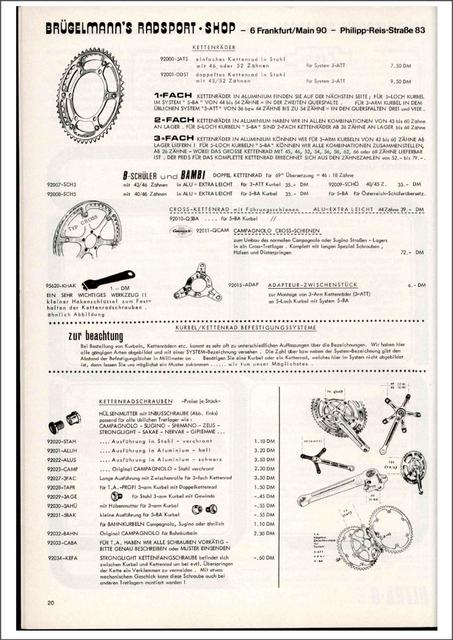 Brügelmann catalog (1979)