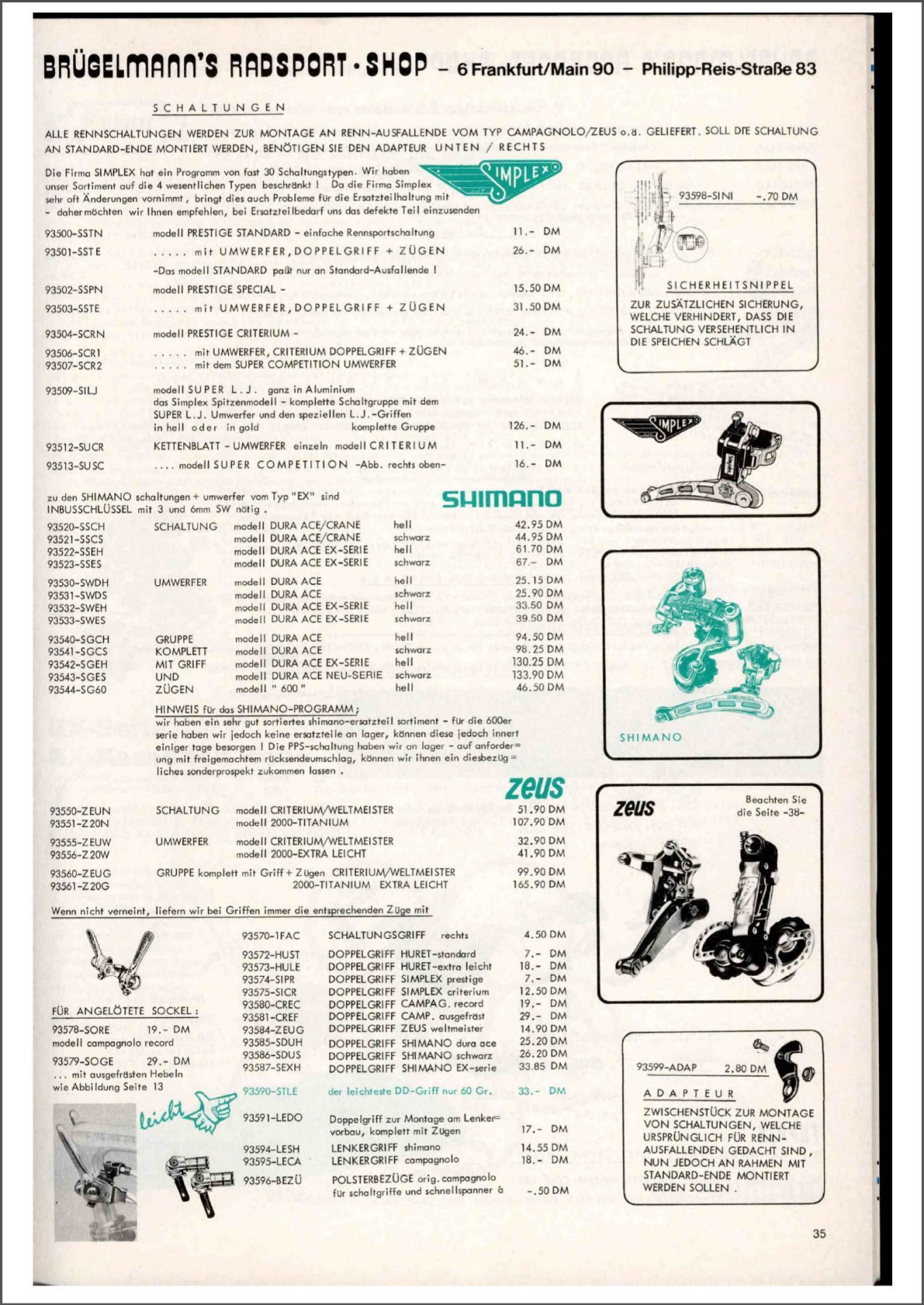 Brügelmann catalog (1979)