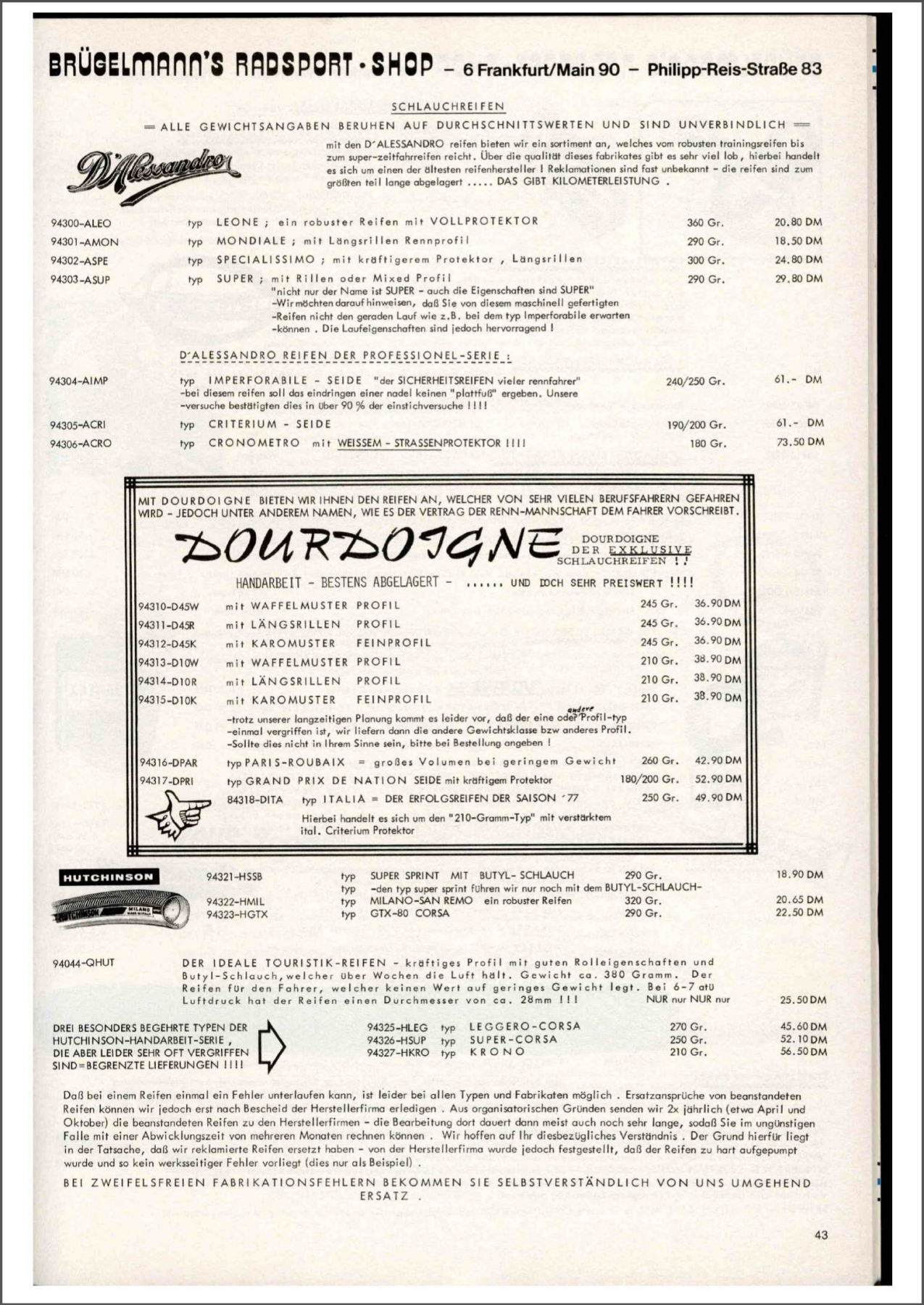 Brügelmann catalog (1979)