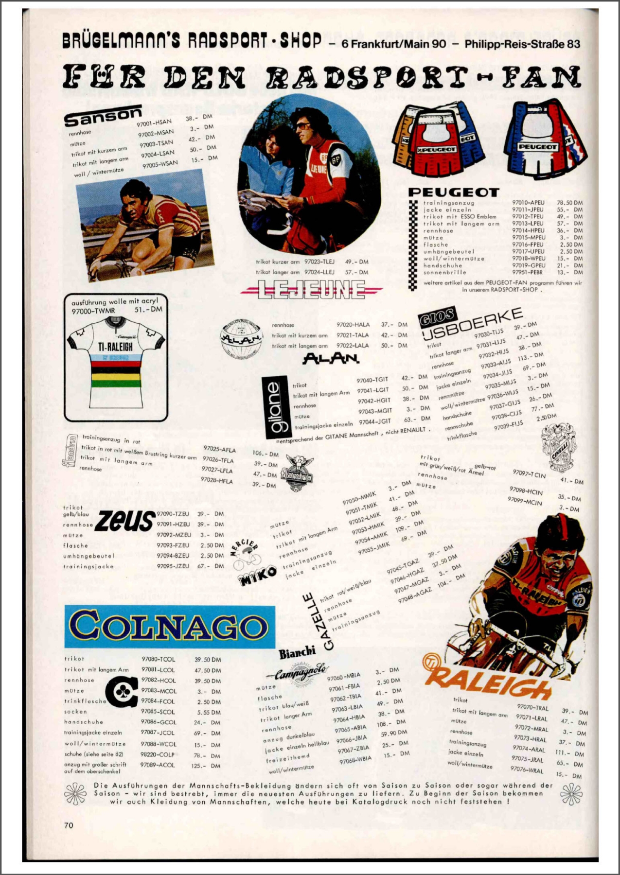 Brügelmann catalog (1979)