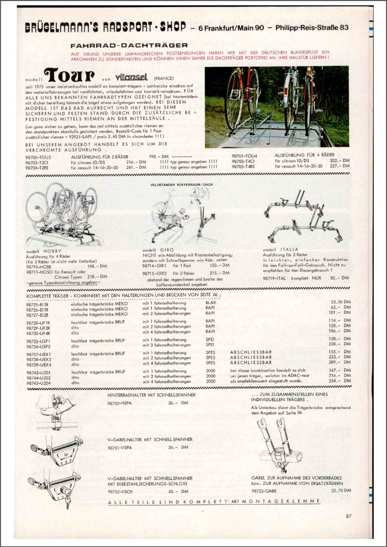 Brügelmann catalog (1979)