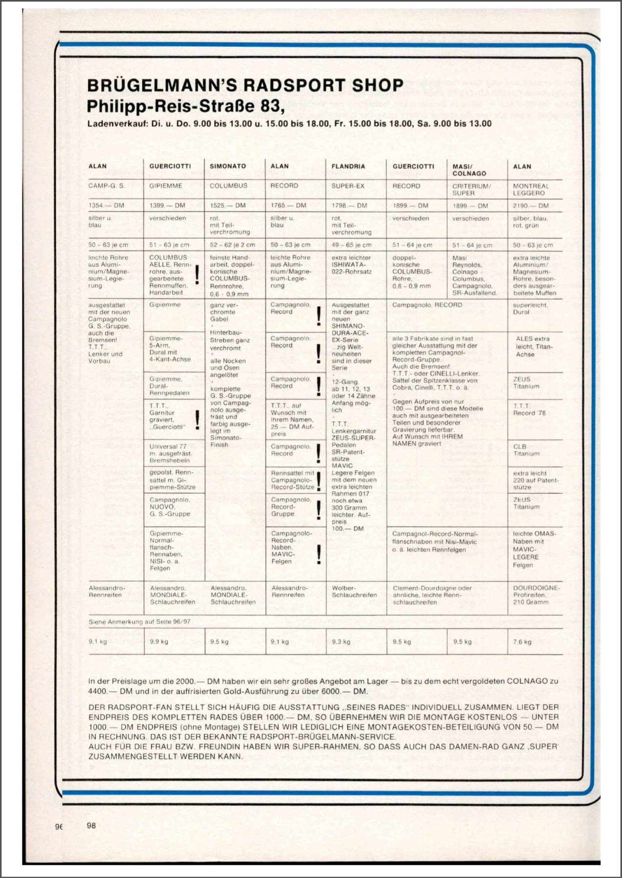 Brügelmann catalog (1979)