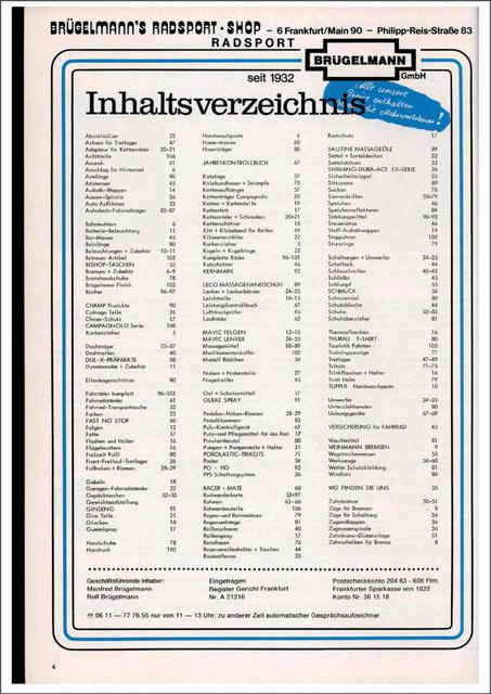 Brügelmann catalog (1980)