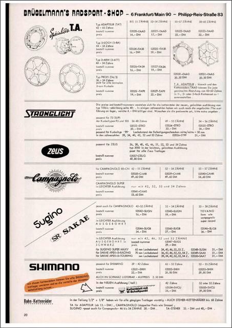 Brügelmann catalog (1980)
