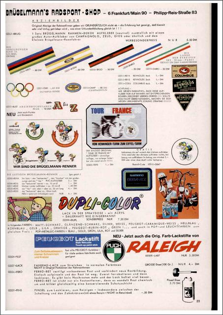 Brügelmann catalog (1980)