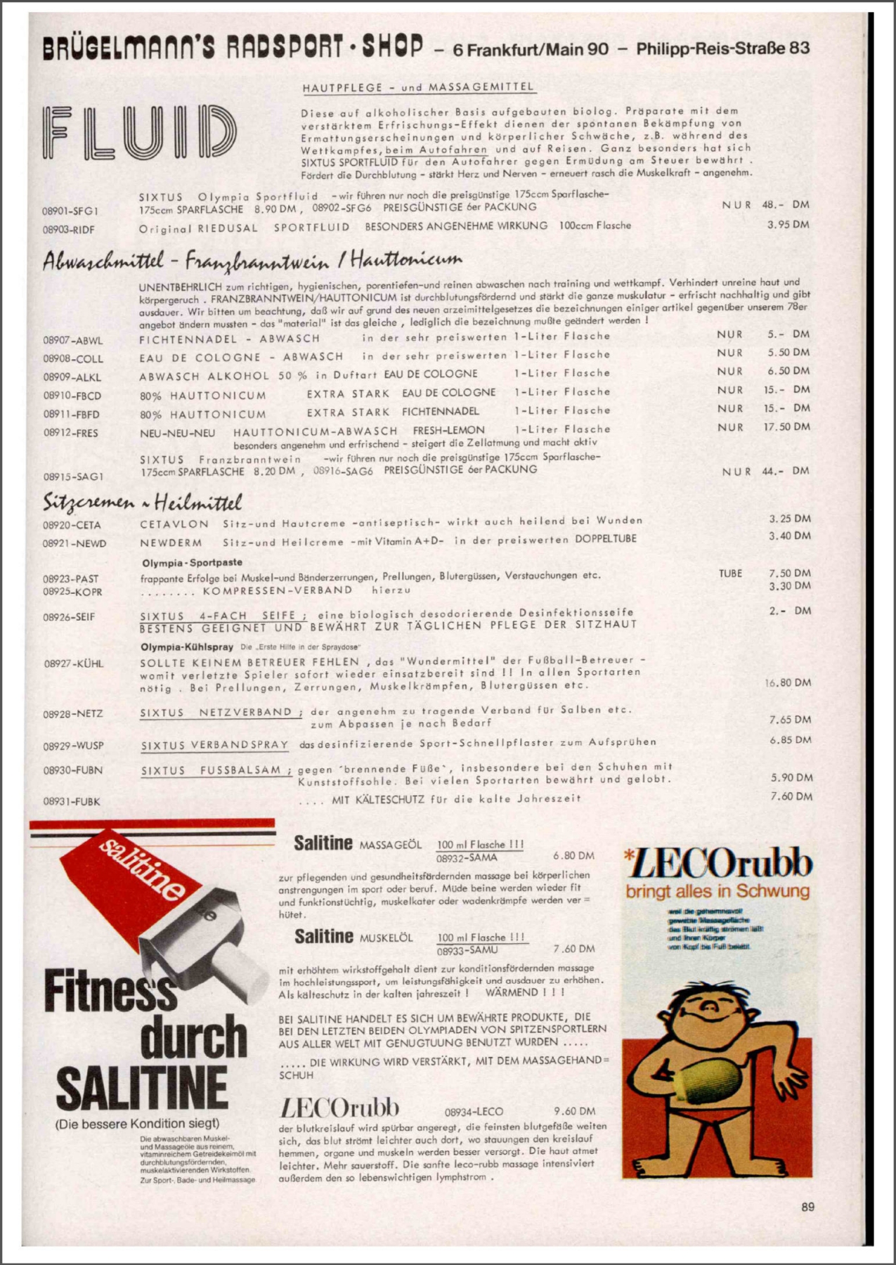 Brügelmann catalog (1980)