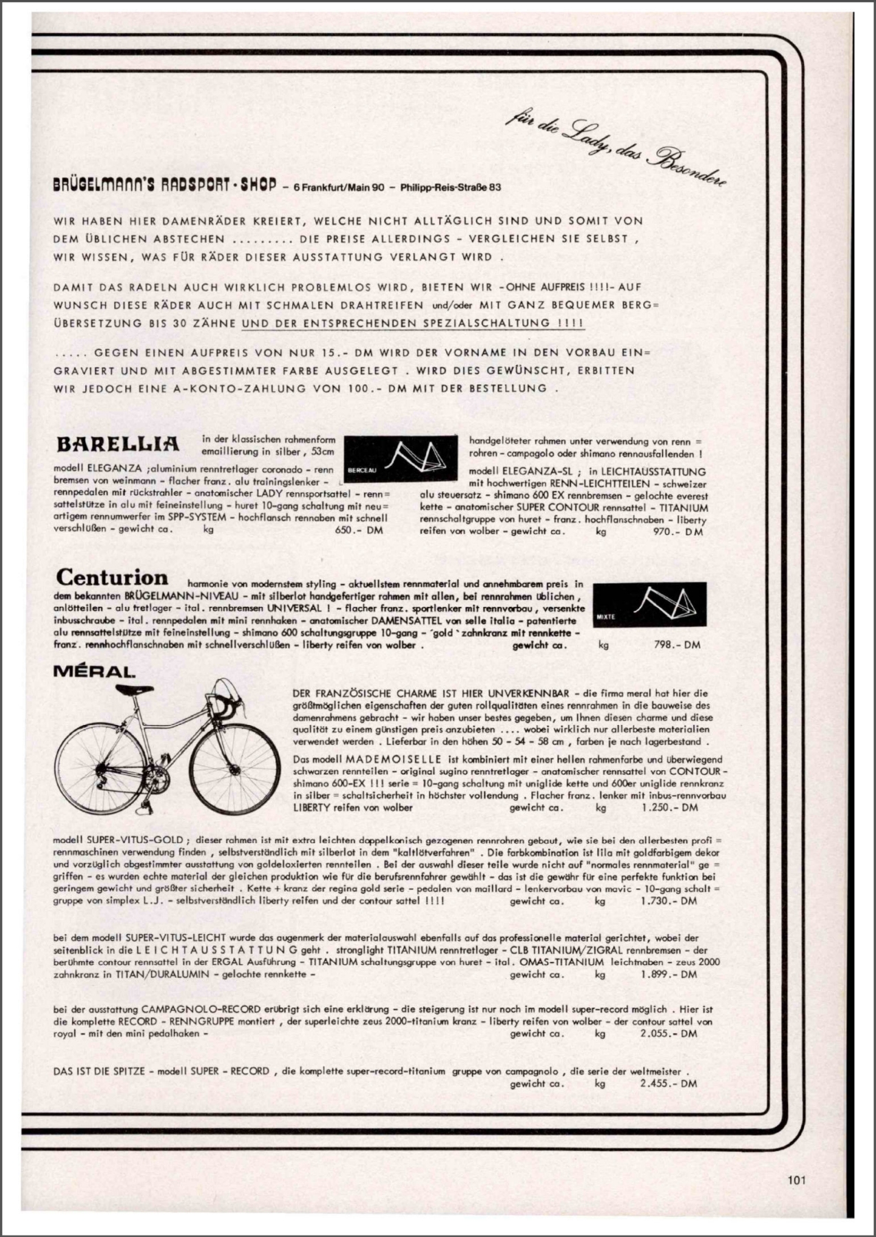 Brügelmann catalog (1980)