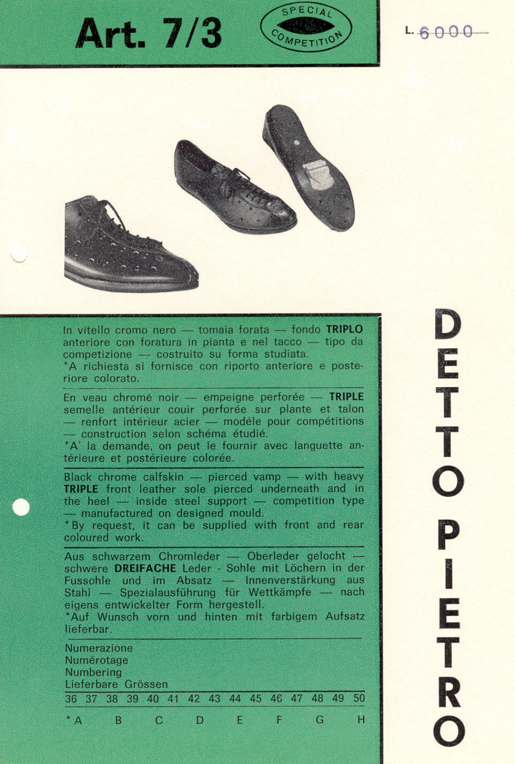 Detto Pietro catalog (1970's)