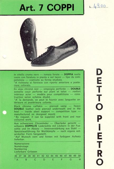 Detto Pietro catalog (1970's)
