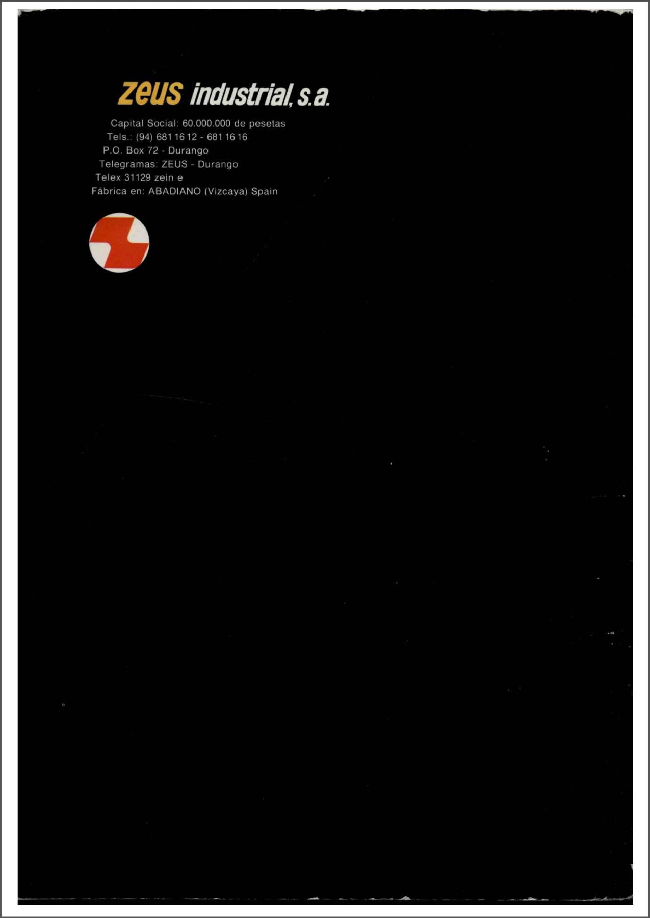 Zeus catalog # 104 (1980)