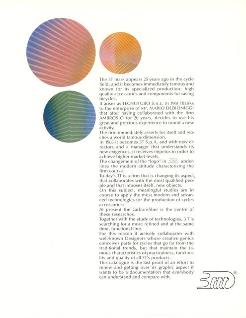 3ttt catalog - Product Sheets (1986)