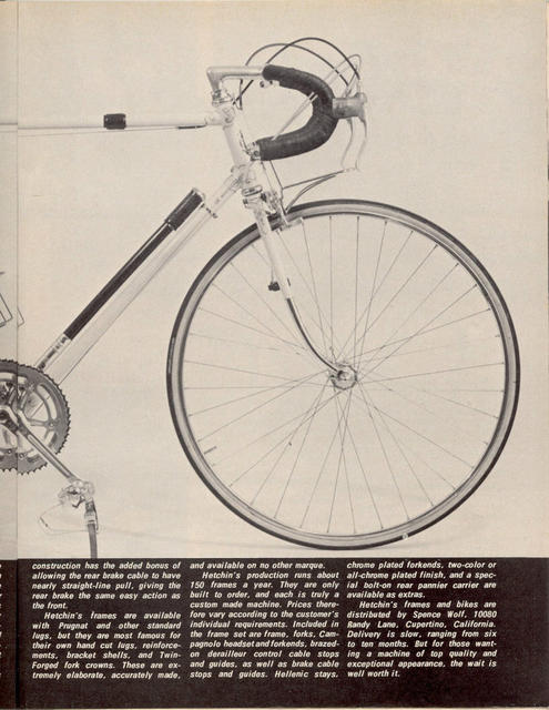 <------ Bicycling Magazine 08-1969 ------> Hetchin's