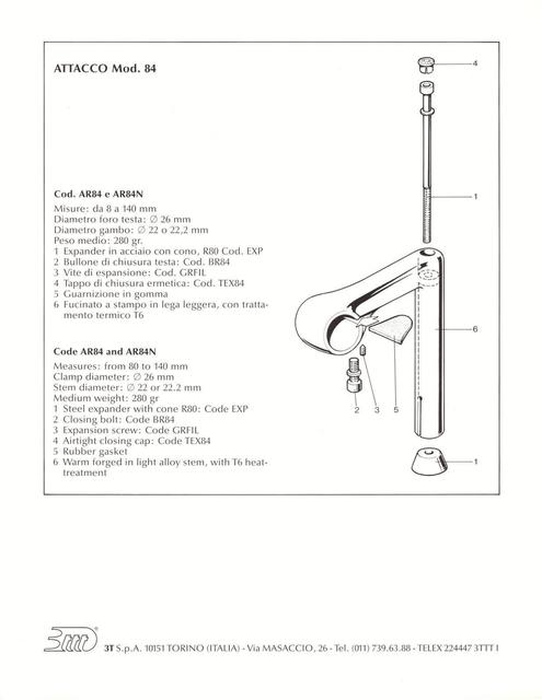 3ttt catalog - Product Sheets (1986)