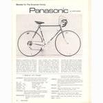 <------ Bicycling Magazine 06-1974 ------> Panasonic Model Line