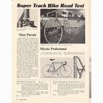 <-- Bicycling Magazine 07-1975 --> Super Track Bikes - Fuji / Kabuki / Masi / Miyata / Panasonic / Ron Cooper