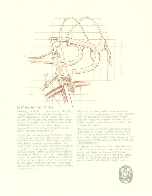Masi USA catalog (1985)