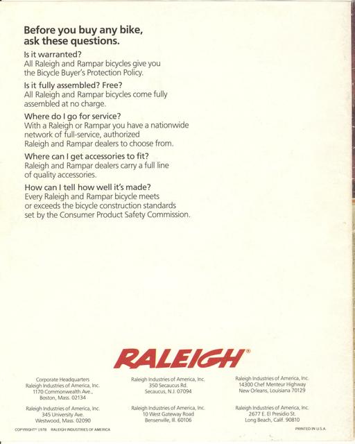 Raleigh catalog (1973)