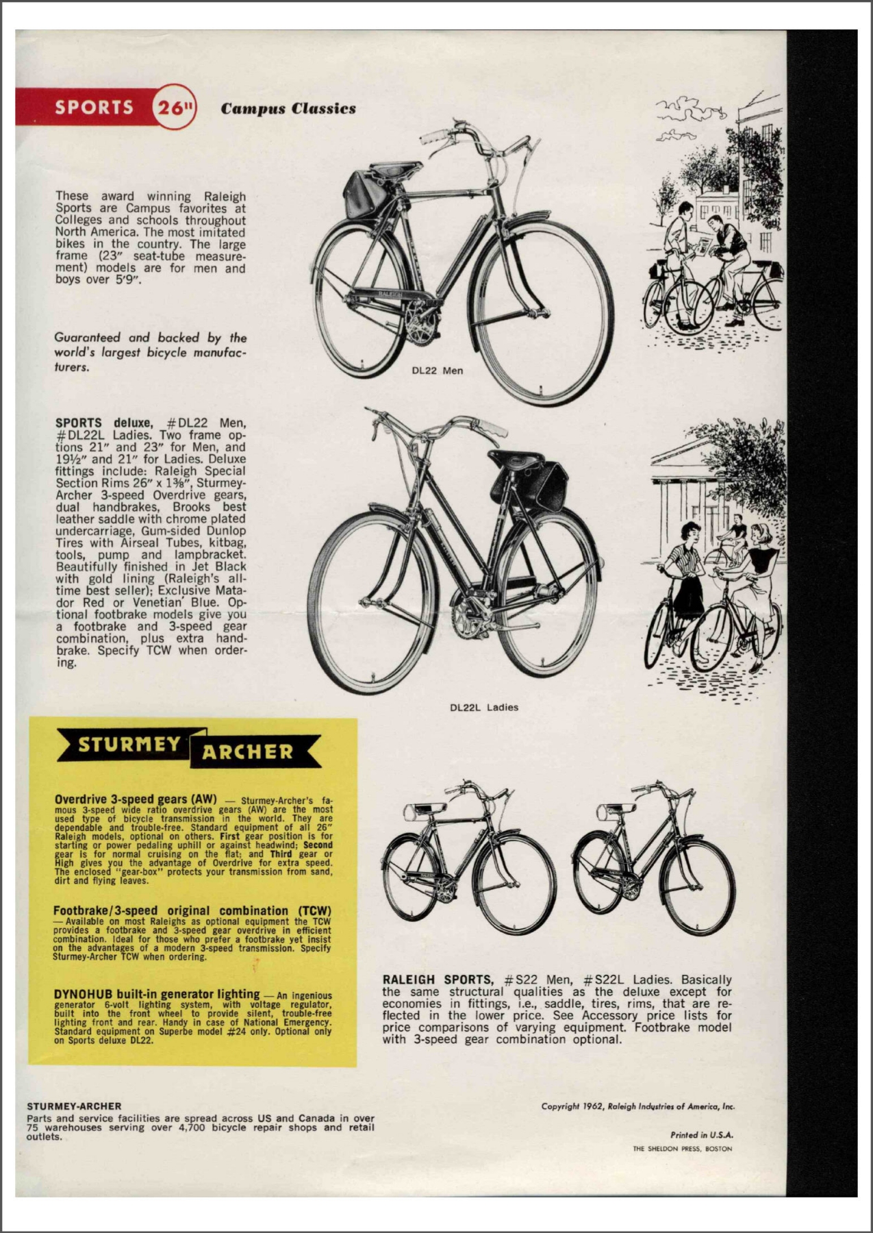 Raleigh catalog (1962)