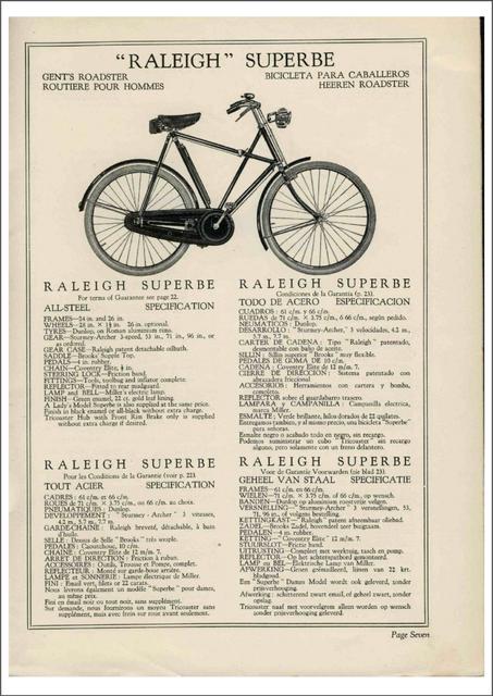 Raleigh catalog (1928)