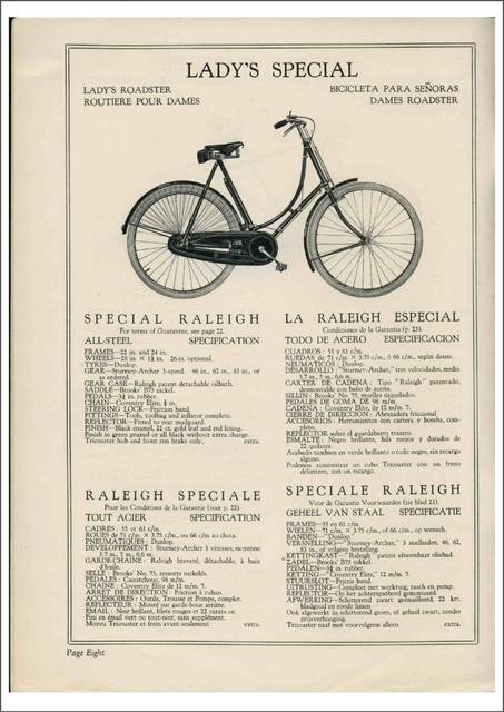 Raleigh catalog (1928)