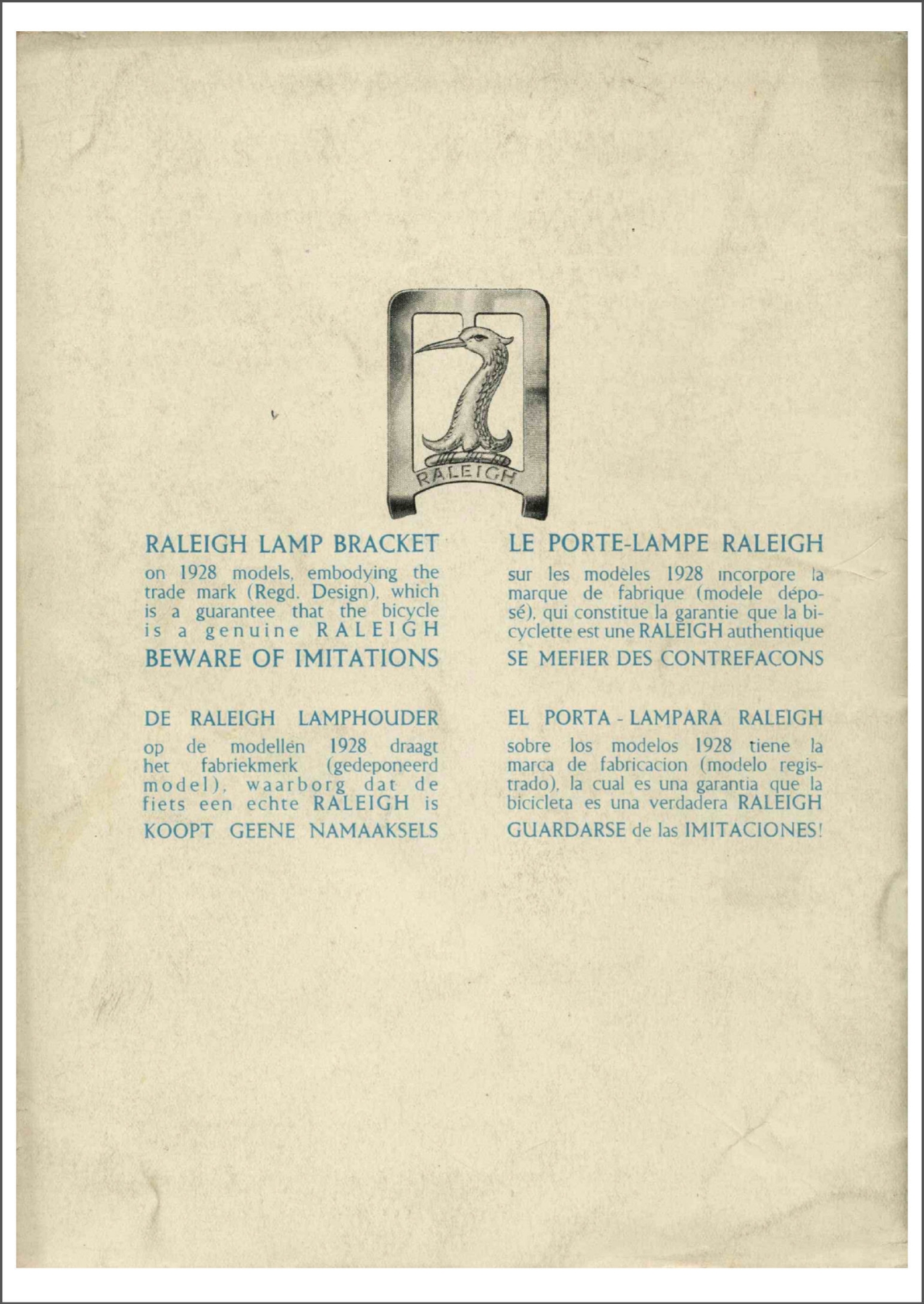 Raleigh catalog (1928)