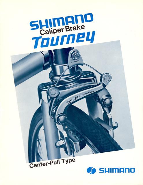 Shimano Tourney center-pull brake caliper brochure (10-1972)