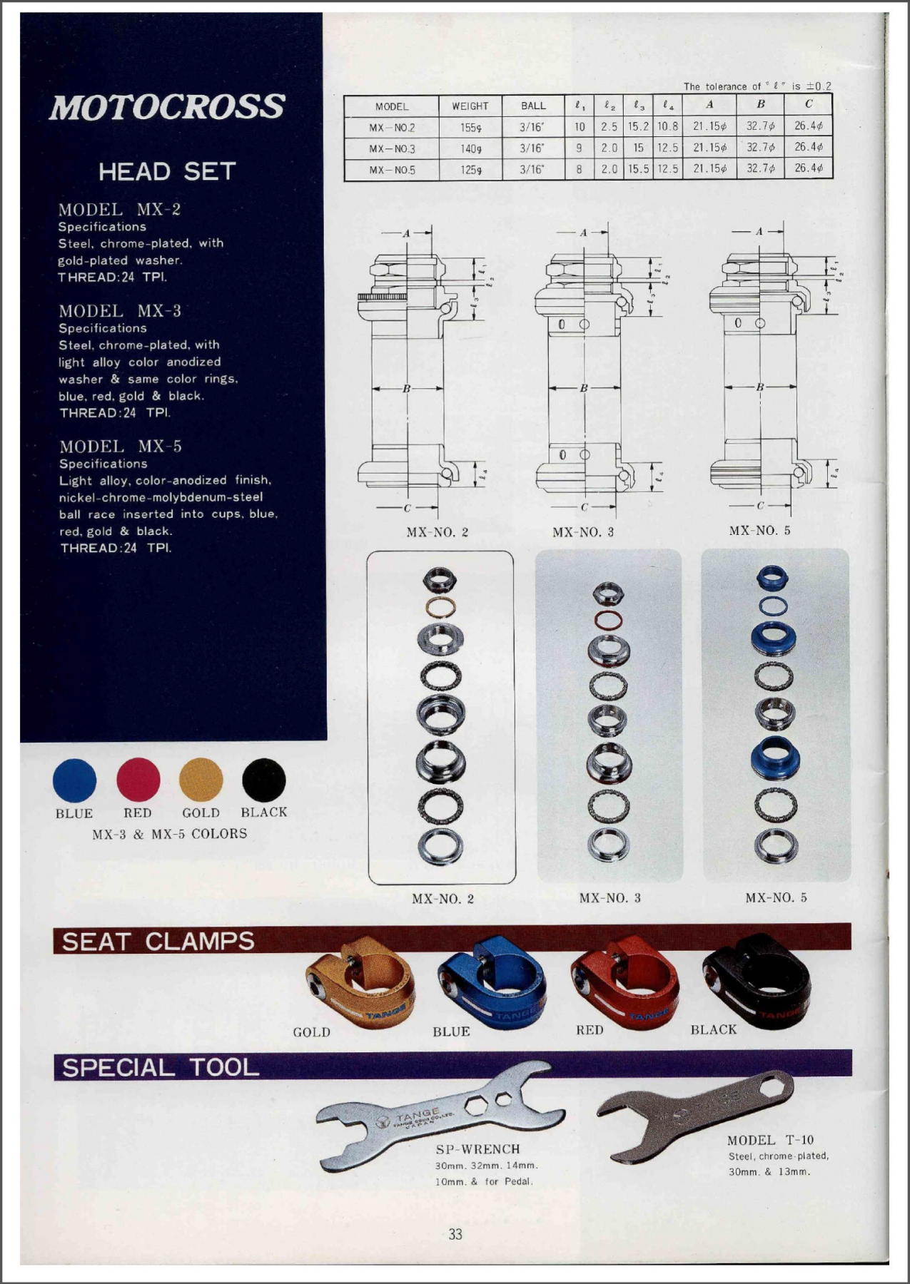 Tange-Seiki catalog (1982)