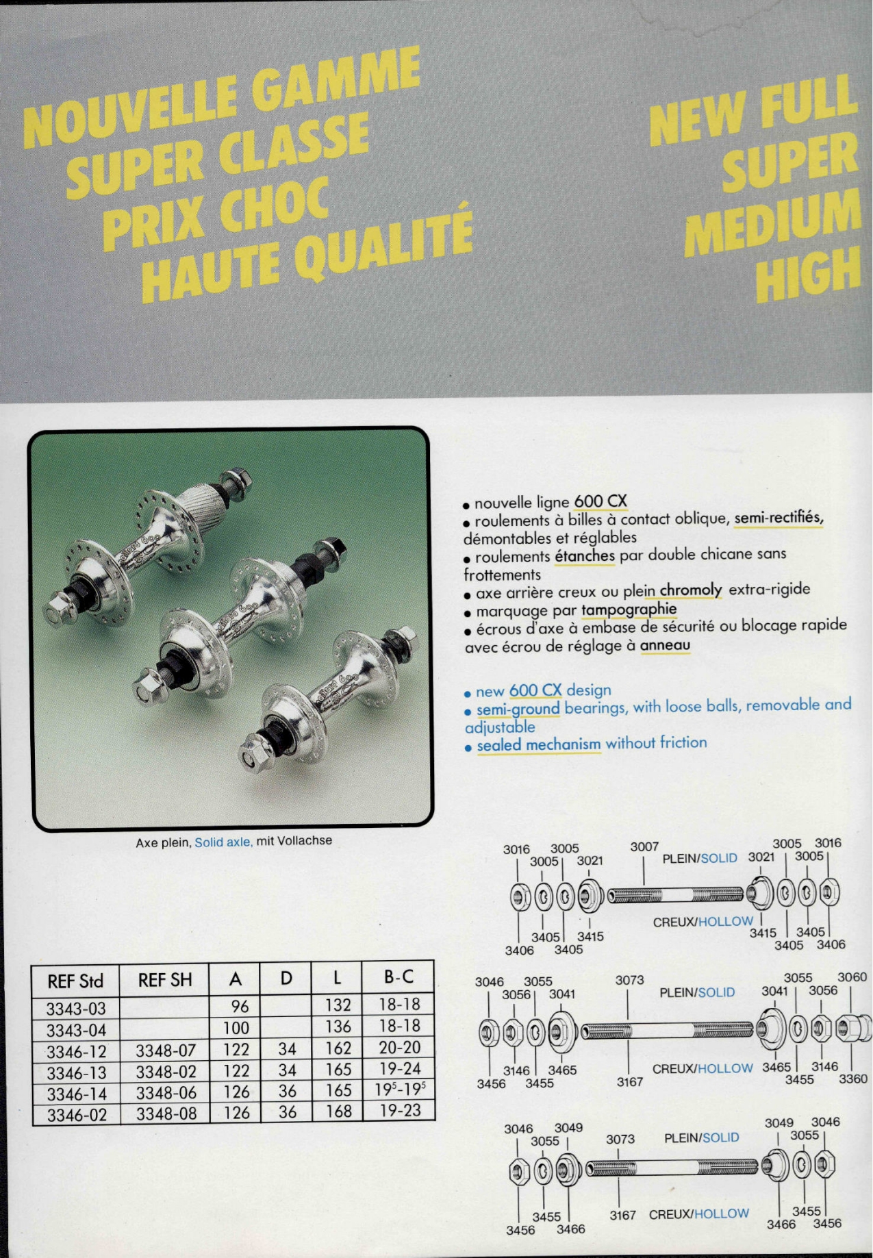 Maillard 600 CX hubset catalog (1985)