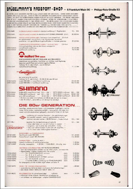 Brügelmann catalog (1981)