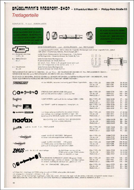 Brügelmann catalog (1981)