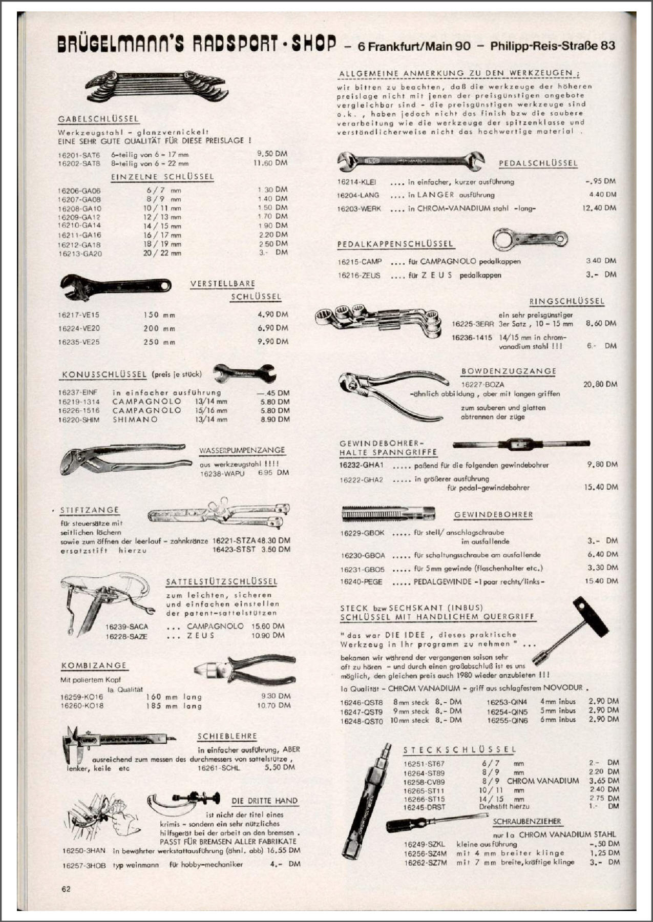 Brügelmann catalog (1981)