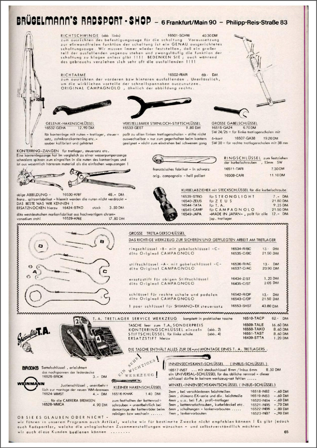 Brügelmann catalog (1981)