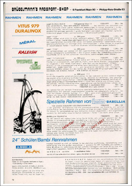 Brügelmann catalog (1981)