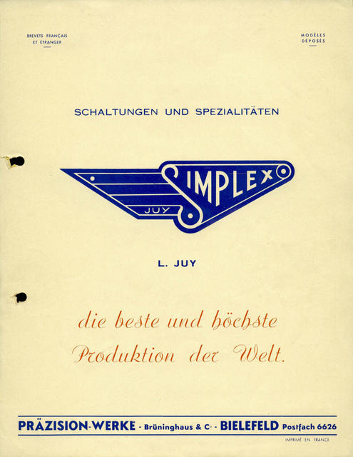 Simplex brochure (1960)
