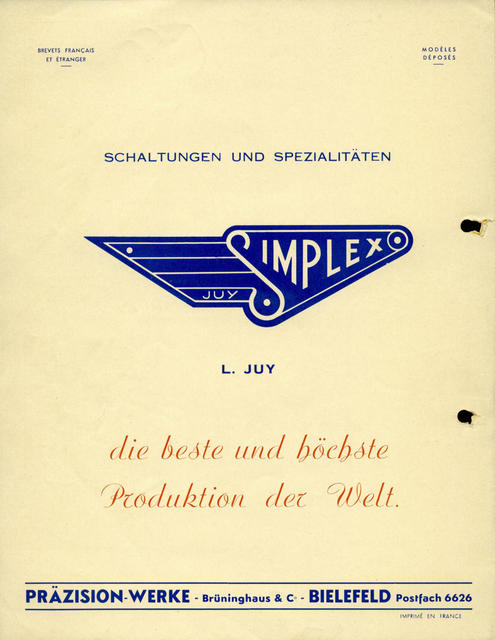 Simplex brochure (1960)