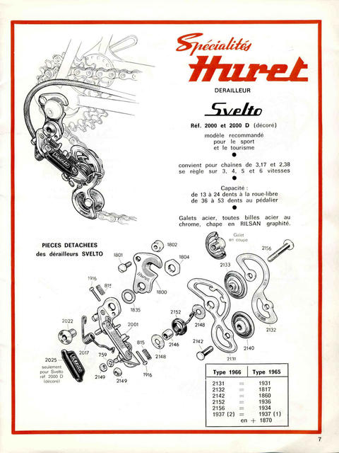 Huret catalog (1969)