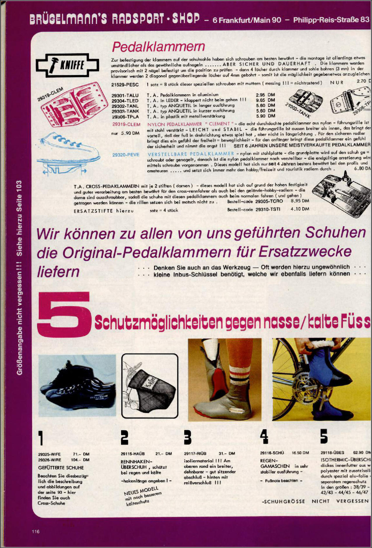 Brügelmann catalog (1982)