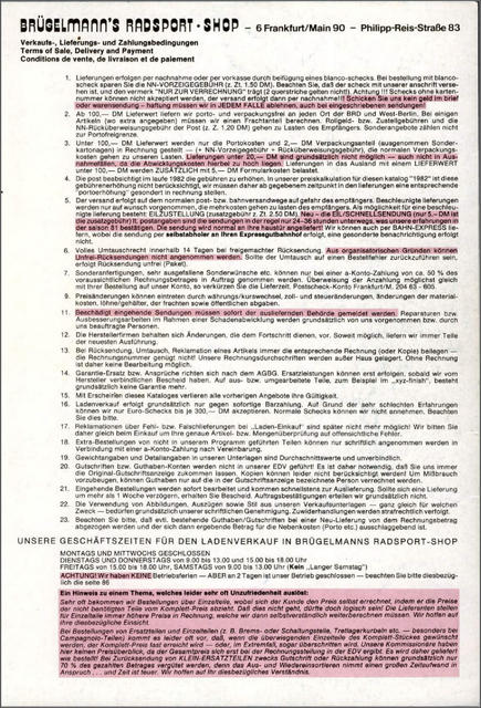 Brügelmann catalog (1982)