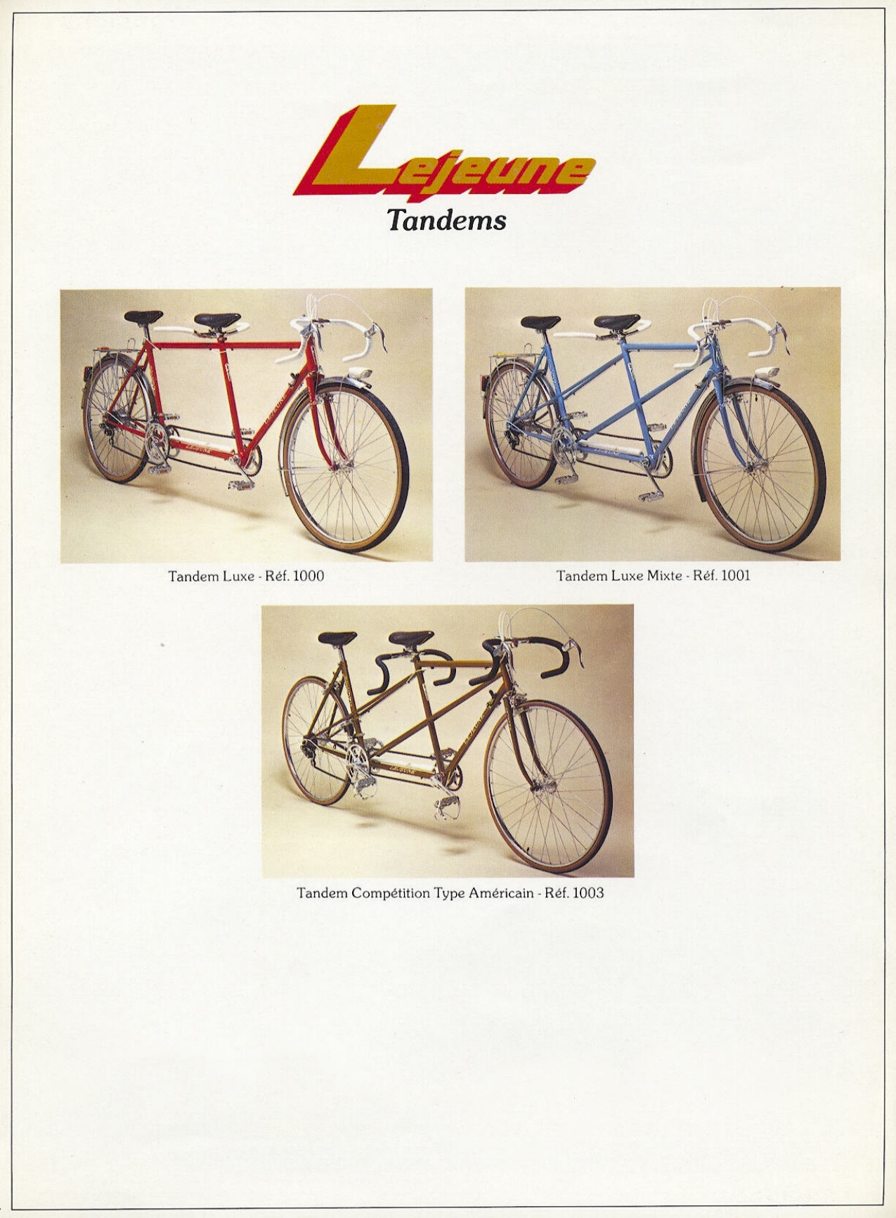 Lejeune catalog (1978)