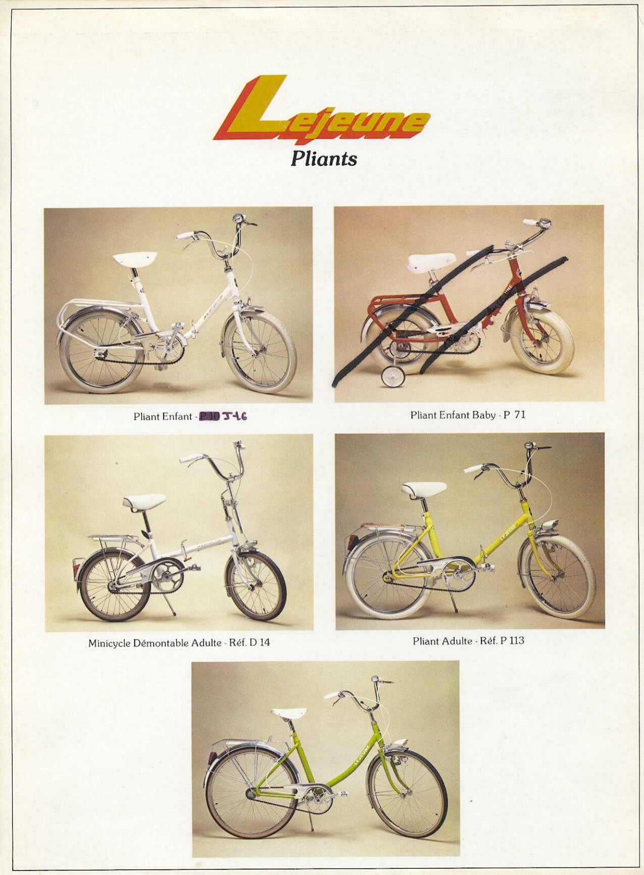 Lejeune catalog (1978)