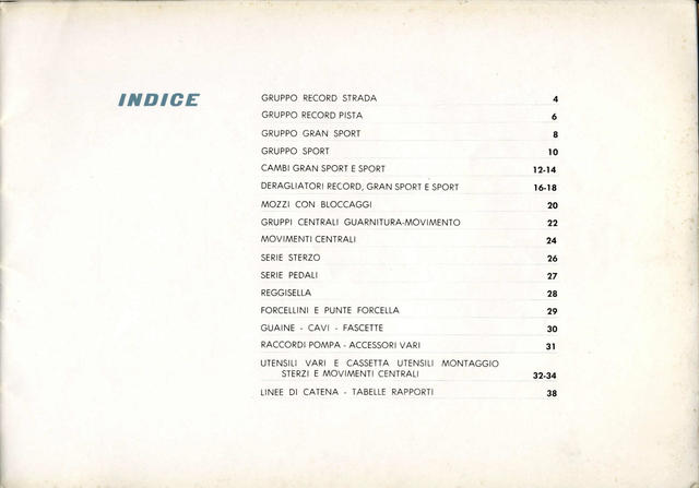 Campagnolo catalog # 14 (1960)