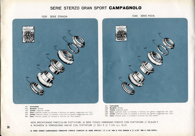 Campagnolo catalog # 14 (1960)