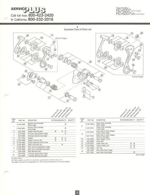 Shimano 600 EX catalog  (11-1983)