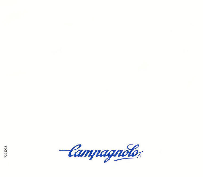Campagnolo Record shift levers instructions (1987)