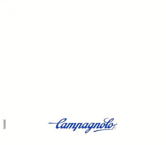 Campagnolo Record shift levers instructions (1987)