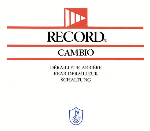 Campagnolo Record rear derailleur instructions (1987)