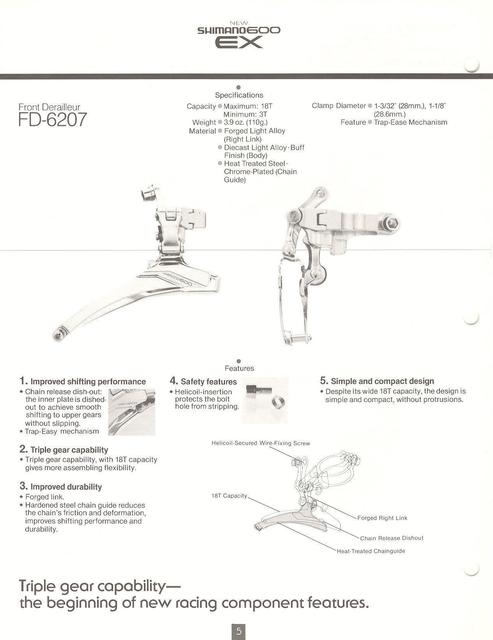 Shimano 600 EX catalog  (11-1983)