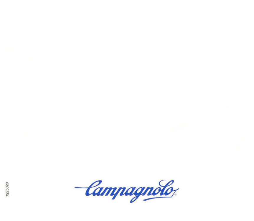 Campagnolo Record rear derailleur instructions (1987)